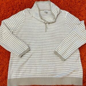 NEW WEEKENDS BY CHICO’S SWEATER COTTON LONG SLEEVES BEAUTIFUL 3/XL